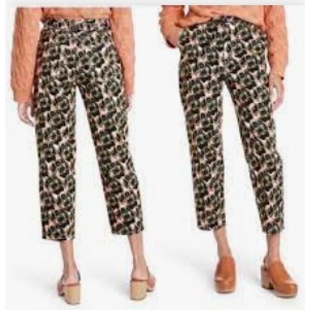 Chic High Waist Cropped Leopard Pants by Rachel Comey, Size 0